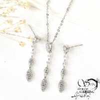 نیمست بیضی نقره ایتالیا آویز دار کد 8498