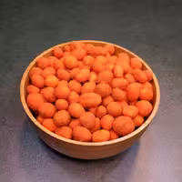 بادام زمینی روکش دار با طعم فلفلی بار تازه دویست گرمی آجیل و خشکبار مهران