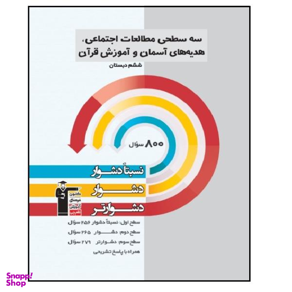 کتاب سه سطحی مطالعات اجتماعی، هدیه های آسمان و آموزش قرآن ششم اثر جمعی از نویسندگان نشر قلم چی