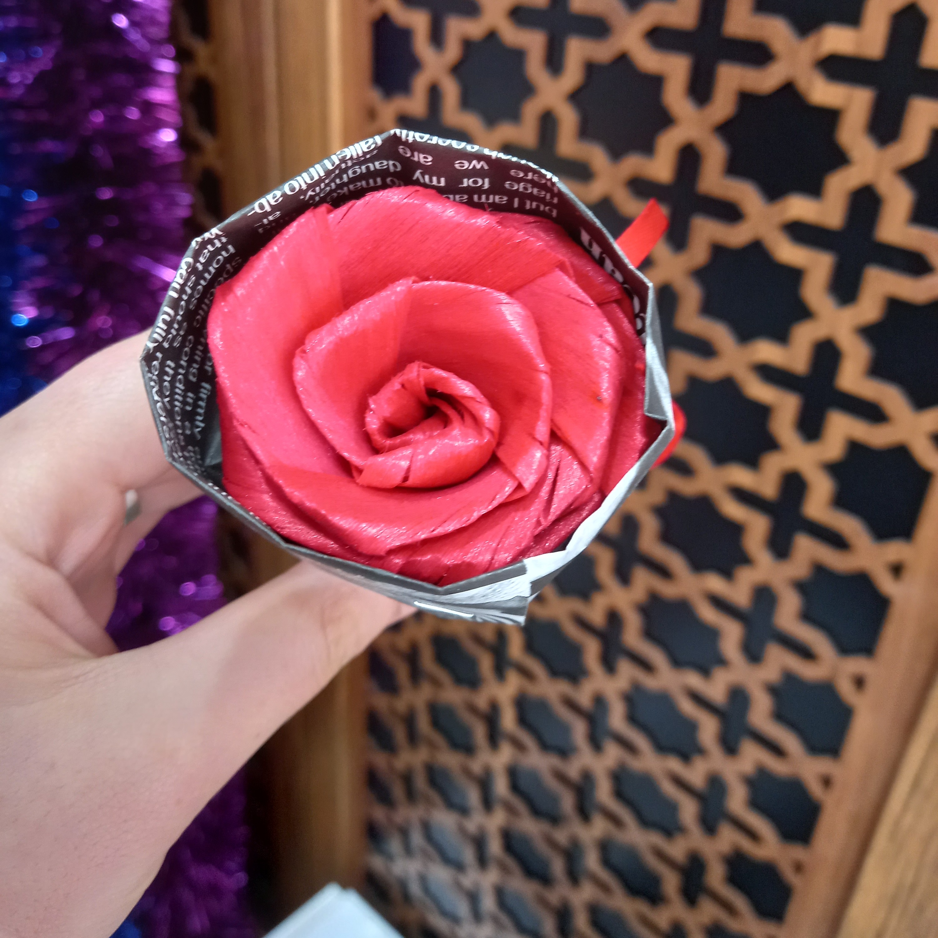   گل کاغذی  تک شاخه 18 سانتی 