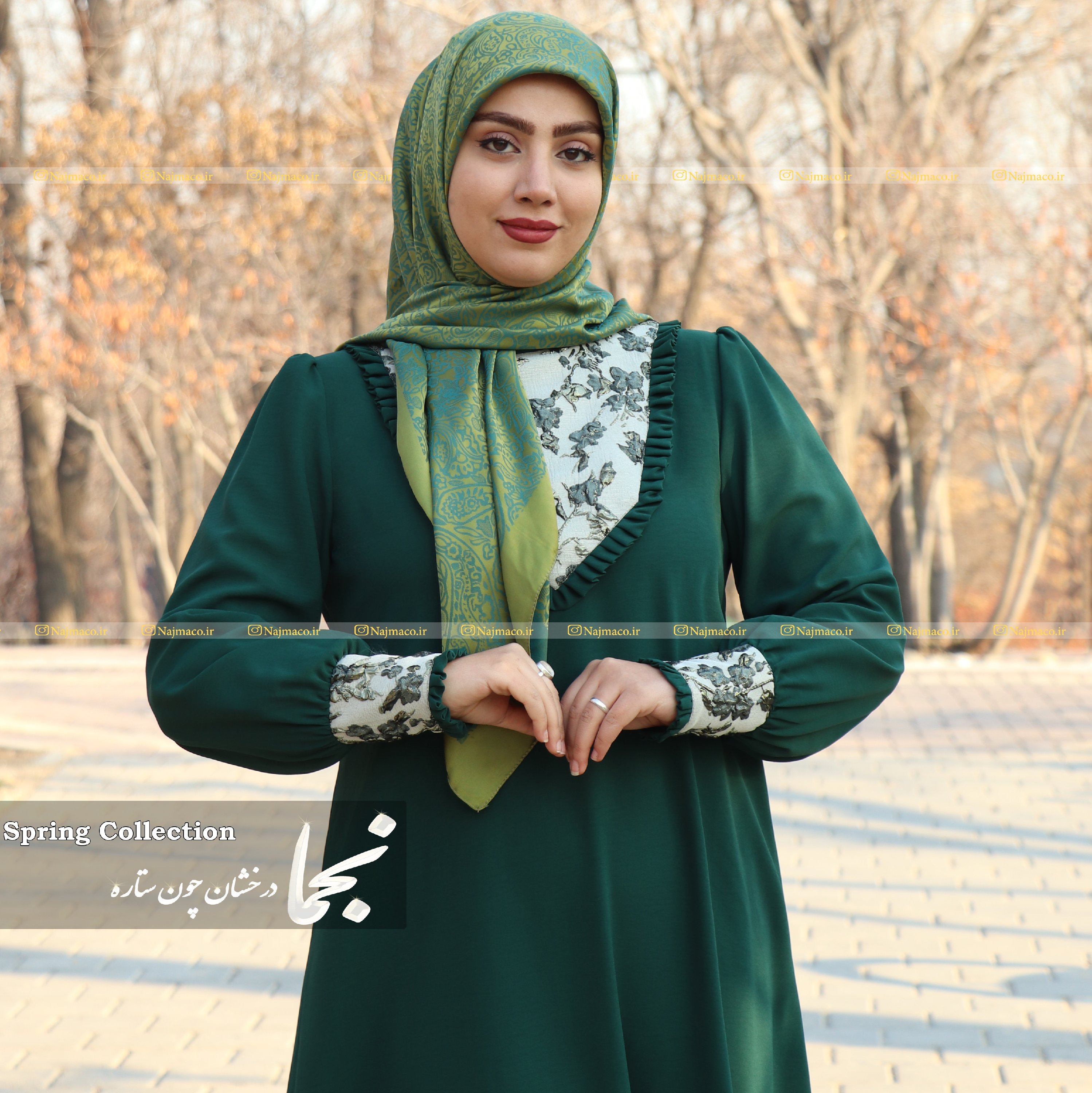 تونیک شیک پوشیده با جنس پارچه ابروبادی دارای سایزبندی و رنگ بندی (طرح جولیا )