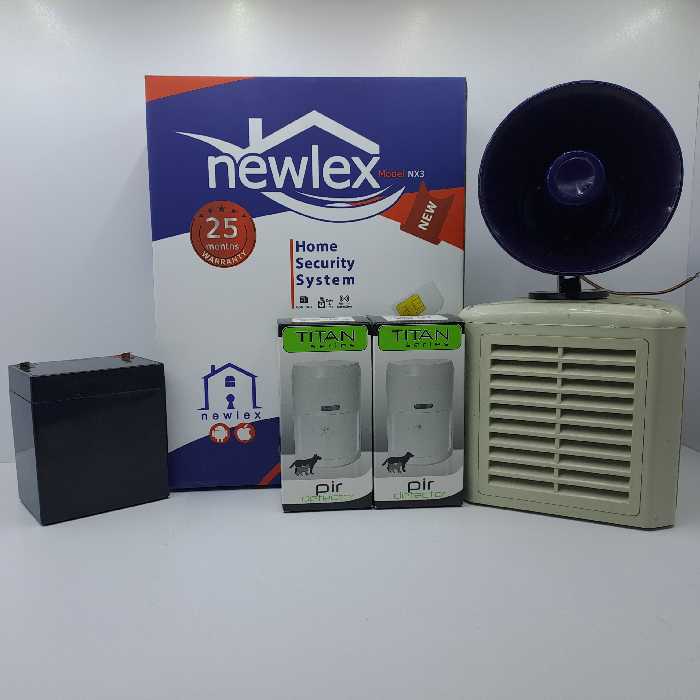 پک دزدگیر  سیم کارتی نیولکس به همراه چشمی دو عدد چشمی وزنی TITANکد 3008