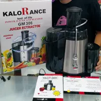 آبمیوه گیری تک کاره بدنه استیل مشکی موتور 800 وات با گارانتی 18 ماهه شرکتی و معتبر برند کلورانس 