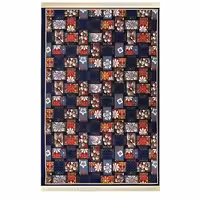 گلیم فرش ماشینی طرح 808 سرمه ای سایز 150 در 225 سانتی متر ( 4متری)