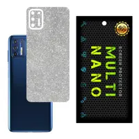 برچسب پوششی MultiNano مدل X-G1F-Silver برای پشت موبایل موتورولا Moto G9 Plus