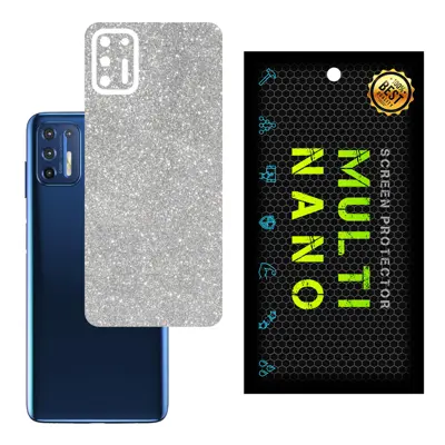 برچسب پوششی MultiNano مدل X-G1F-Silver برای پشت موبایل موتورولا Moto G9 Plus
