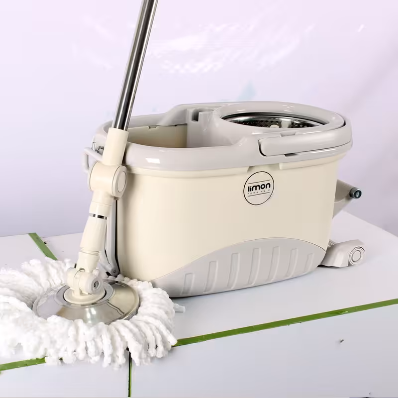 تی چرخشی و سطل پدالدار لیمون، در سه رنگ مختلف وانیلی و طوسی و کرپ 