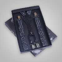 ساسبند رنگ مشکی و سفید با طرح نقطه کد 7321