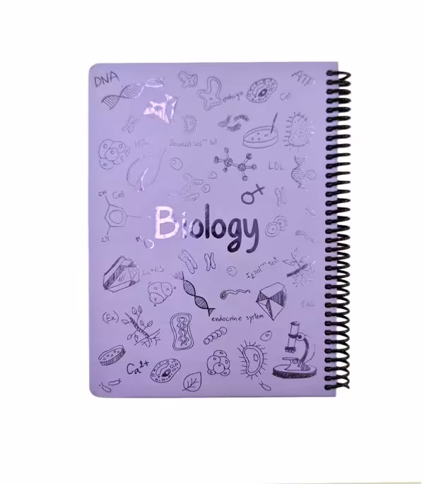 دفتر فرمول shiny وزیری زیست دات نوت 100 برگ رنگ یاسی