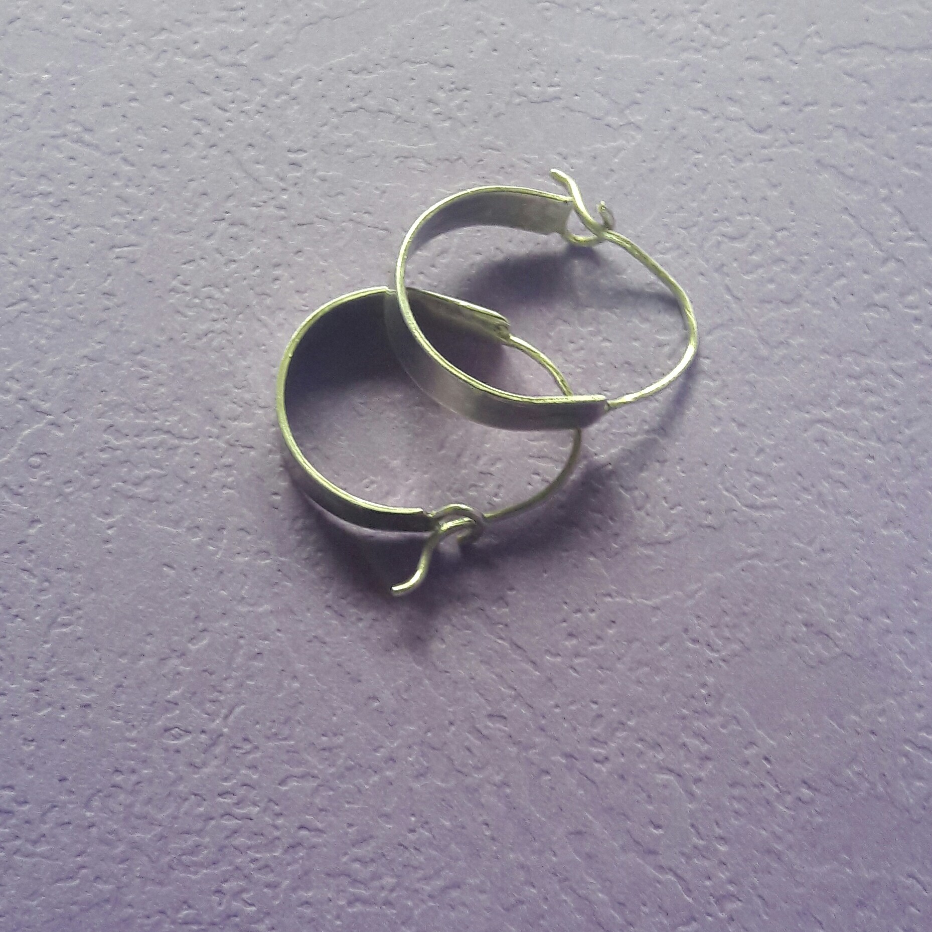 گوشواره دست ساز نقره وزن 2 گرم