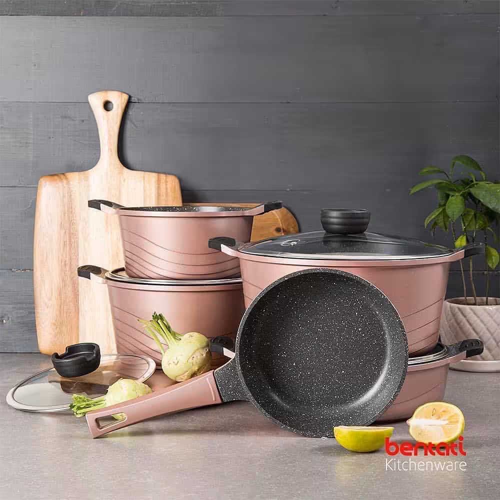 سرویس قابلمه بنتاتی 9 پارچه دور سیلیکون