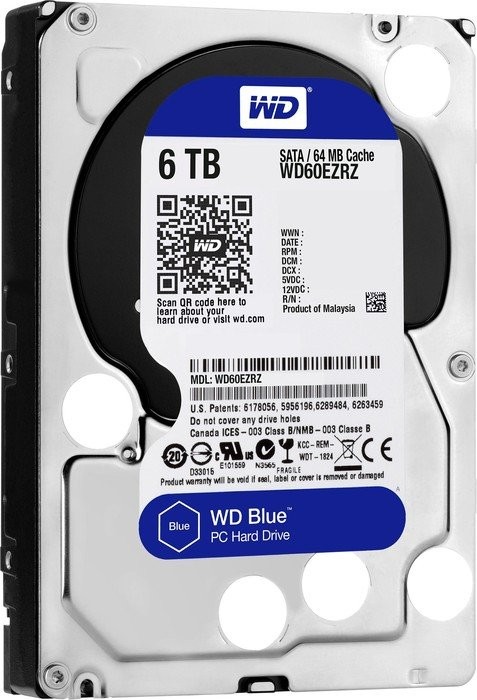 هارد اینترنال وسترن دیجیتال BLUE ظرفیت 6 ترابایت