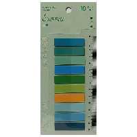 خرید کاغذ نشانه گذاری چسب دار 10 رنگ (ایندکس رنگی شفاف)