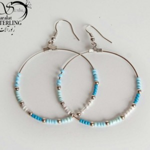 گوشواره حلقه ای آویز کد:2809