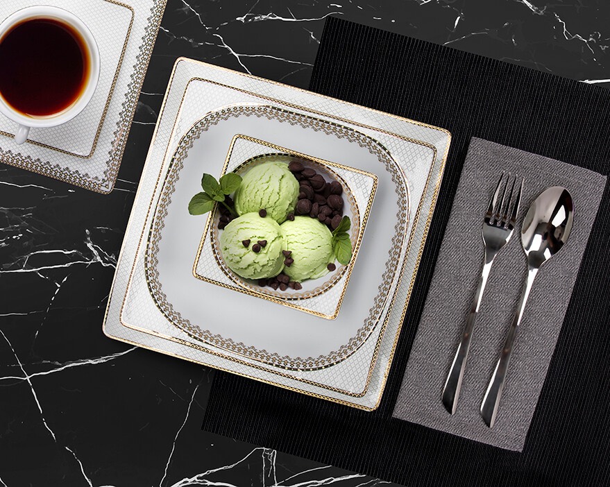 سرویس چینی 101 پارچه پردیس کاشان سری ونوس طرح آناشید