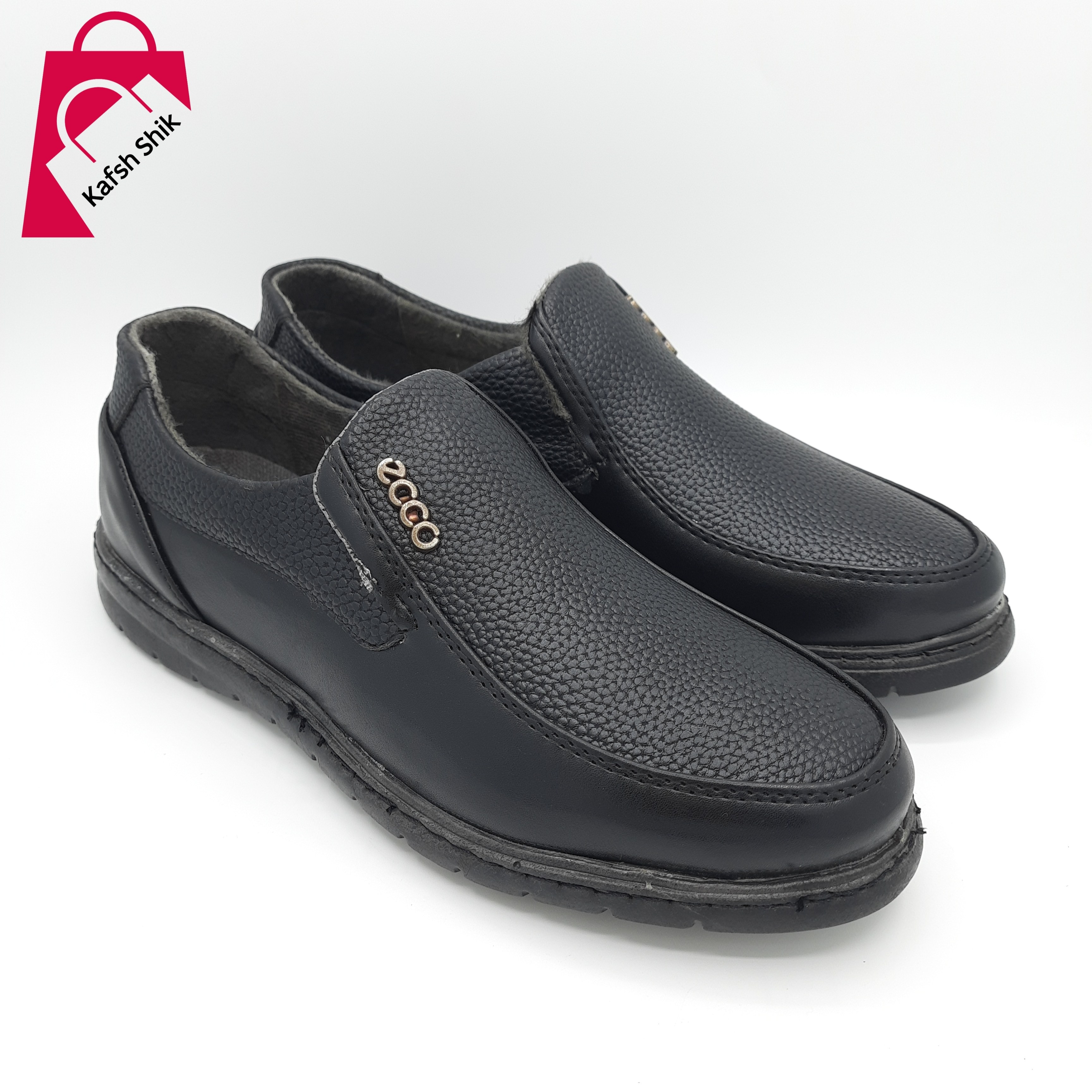 کفش مردانه چرم روزمره مدل اکو رنگ مشکی سایز های 40 تا 44