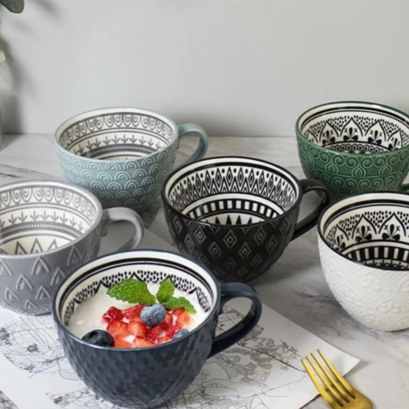 فنجان لاته خوری بزرگ