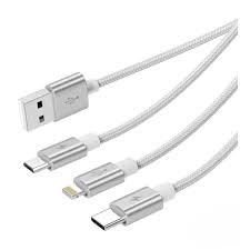 کابل شارژر سه سر اوریکو ORICO UTS-12 3 in 1 Data Cable (نقره ای)