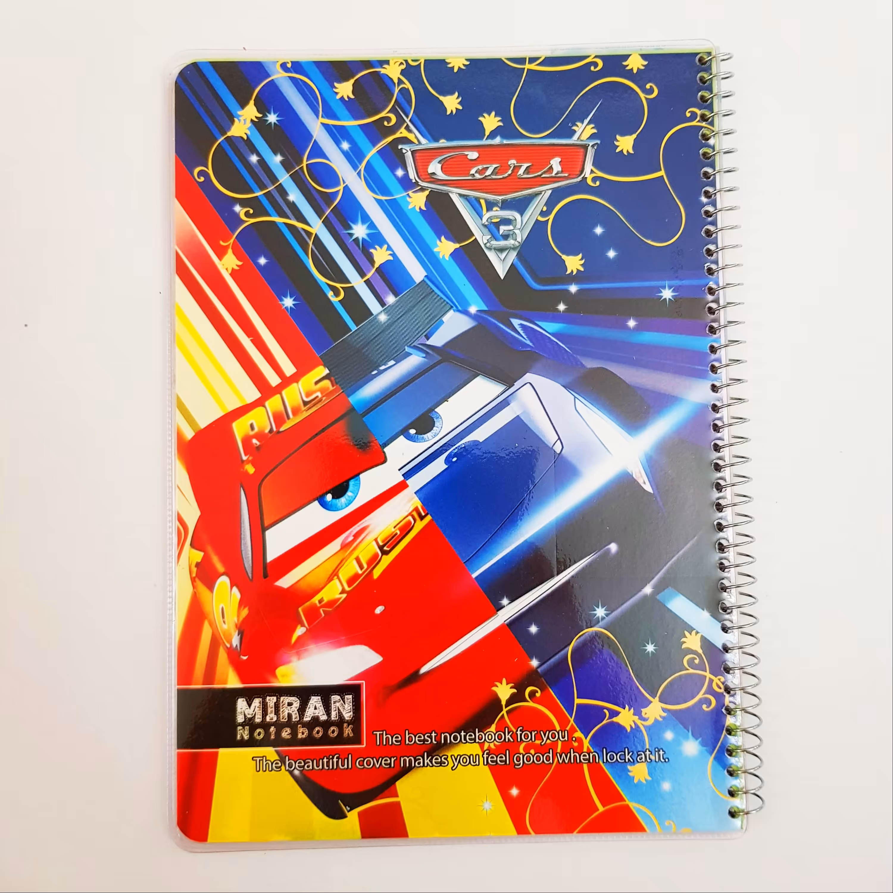 دفتر مشق حاشیه دار کودک طرح مک کویین پسرانه