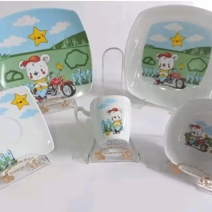 ظرف غذا کودک طرح موتور سوار