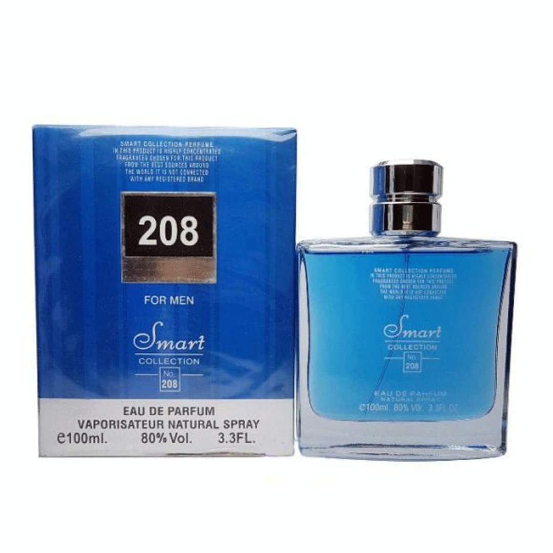 ادو پرفیوم مردانه مدل Desire Blue شماره 208 حجم 100 میل اسمارت کالکشن
Smart Collection Eau De Parfum Desire Blue For Men