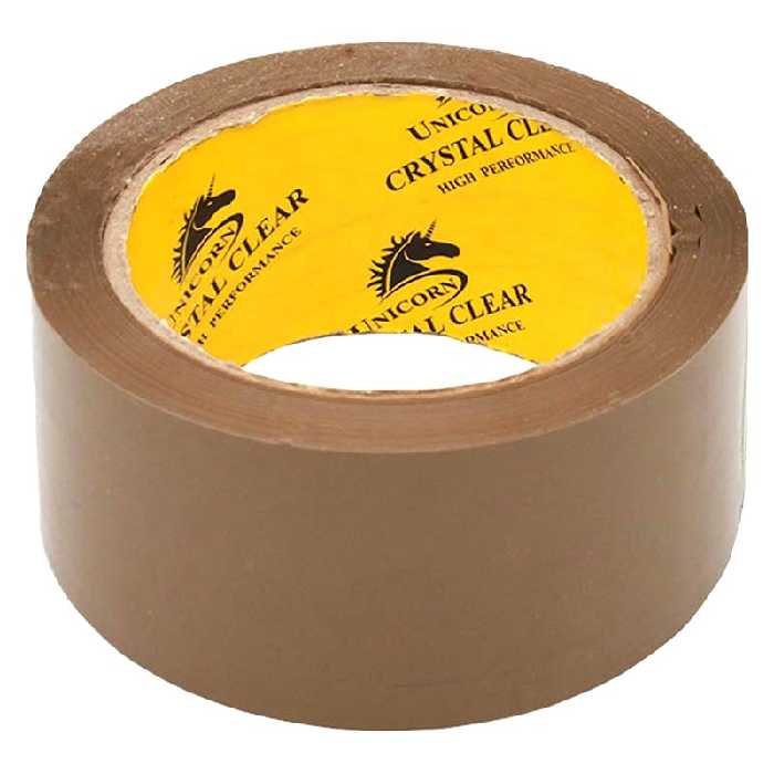 خرید چسب پهن قهوه ای 5 سانت مخصوص کارتن مدل Unicorn