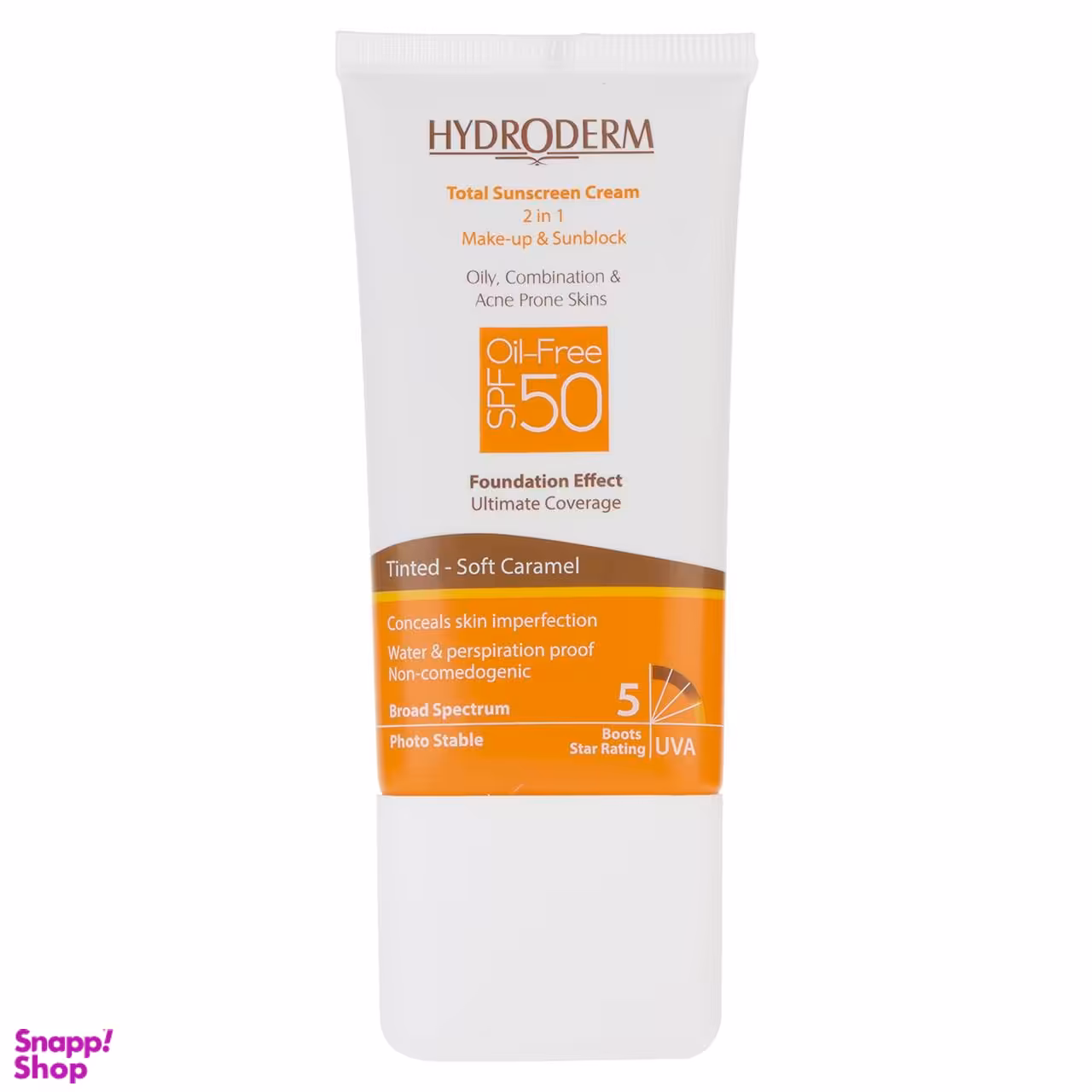 کرم ضد آفتاب هیدرودرم (Hydroderm) مدل Soft Caramel حجم 40 میلی‌‌لیتر