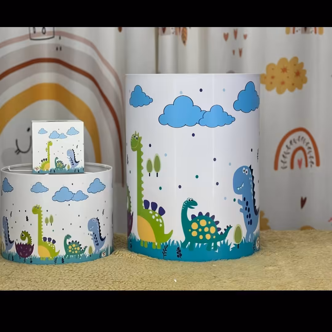 لوستر سیسمونی جادستمال تک و سبد لباس 40سانت ارتفاع تم حیوانات کیفیت تضمینی(پسکرایه)