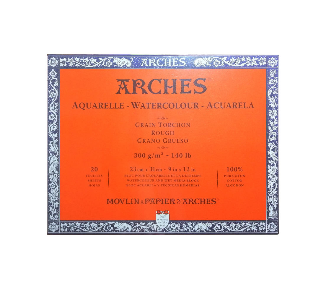 مقوا آبرنگ آرچ 100% کتان 300 گرم راف سايز 76*56