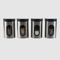 قوطی پنجره دار 1 لیتر استیل یونیک کد 5970