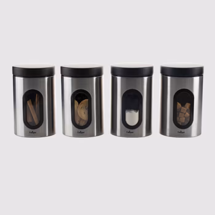 قوطی پنجره دار 1 لیتر استیل یونیک کد 5970