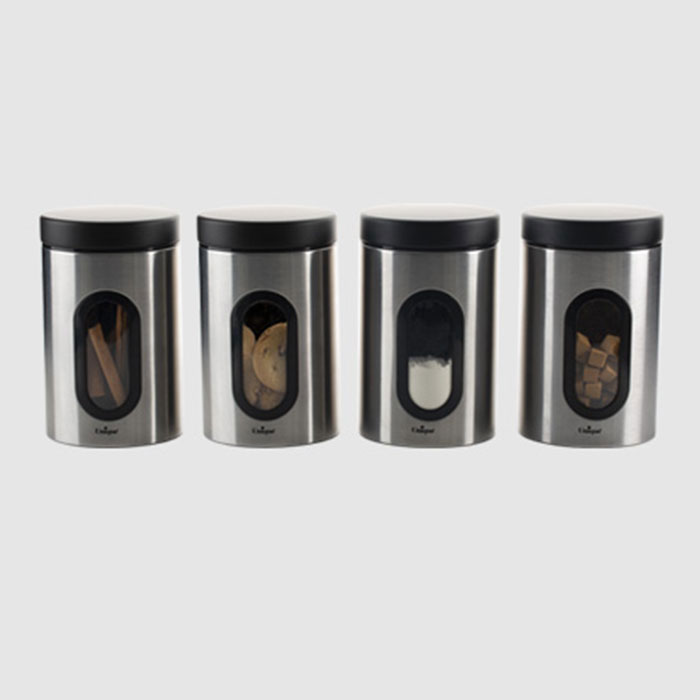 قوطی پنجره دار 1 لیتر استیل یونیک کد 5970