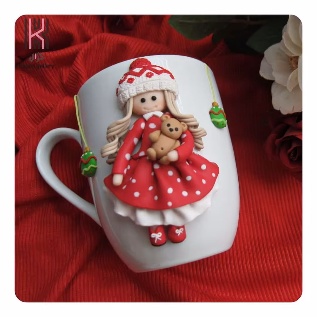 ماگ( لیوان) سرامیکی دختر زمستونی