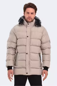کاپشن ورزشی خاکستری مردانه کت سنگی اورجینال Slazenger