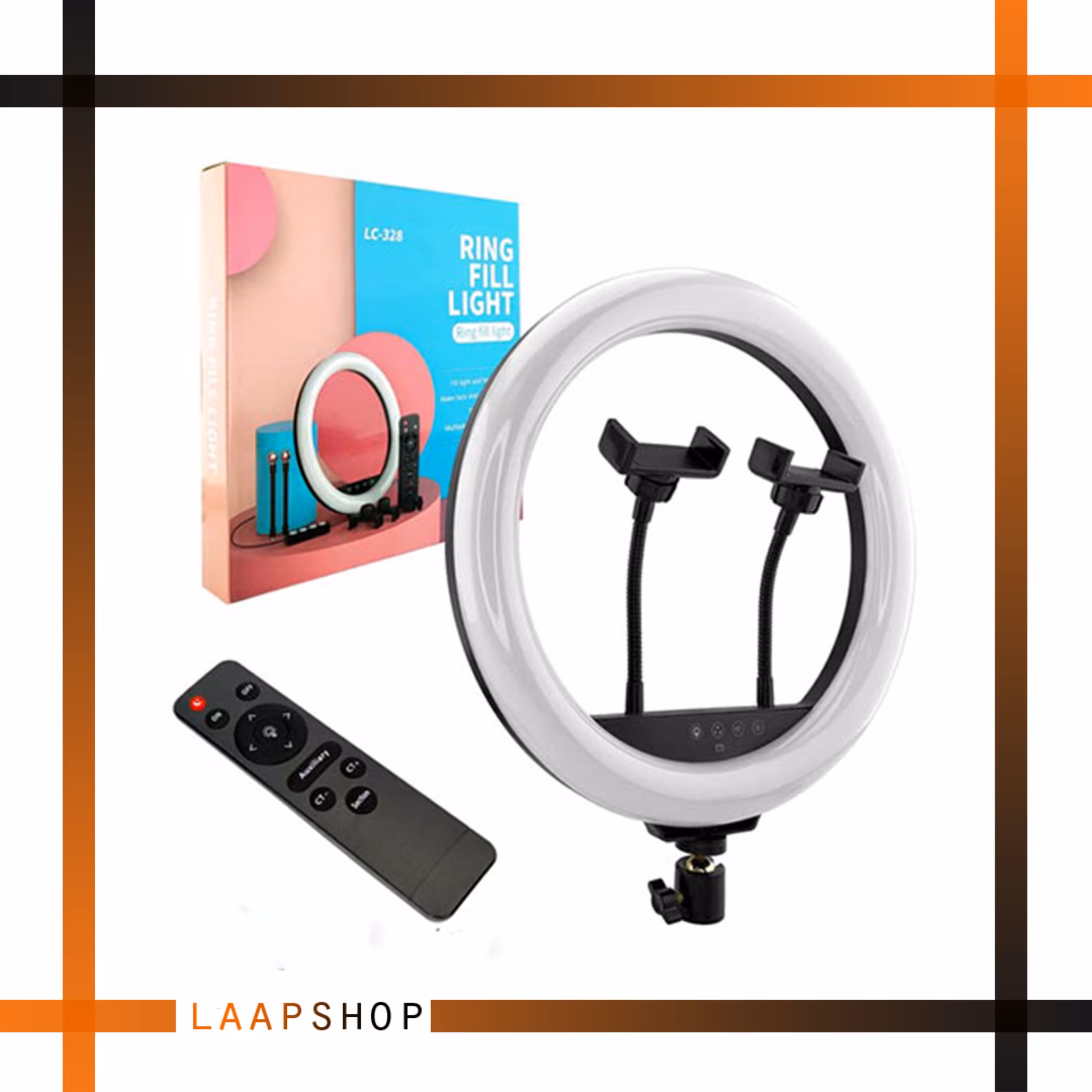 رینگ لایت حرفه ای مدل LC-328 به همراه سه پایه 2 متری