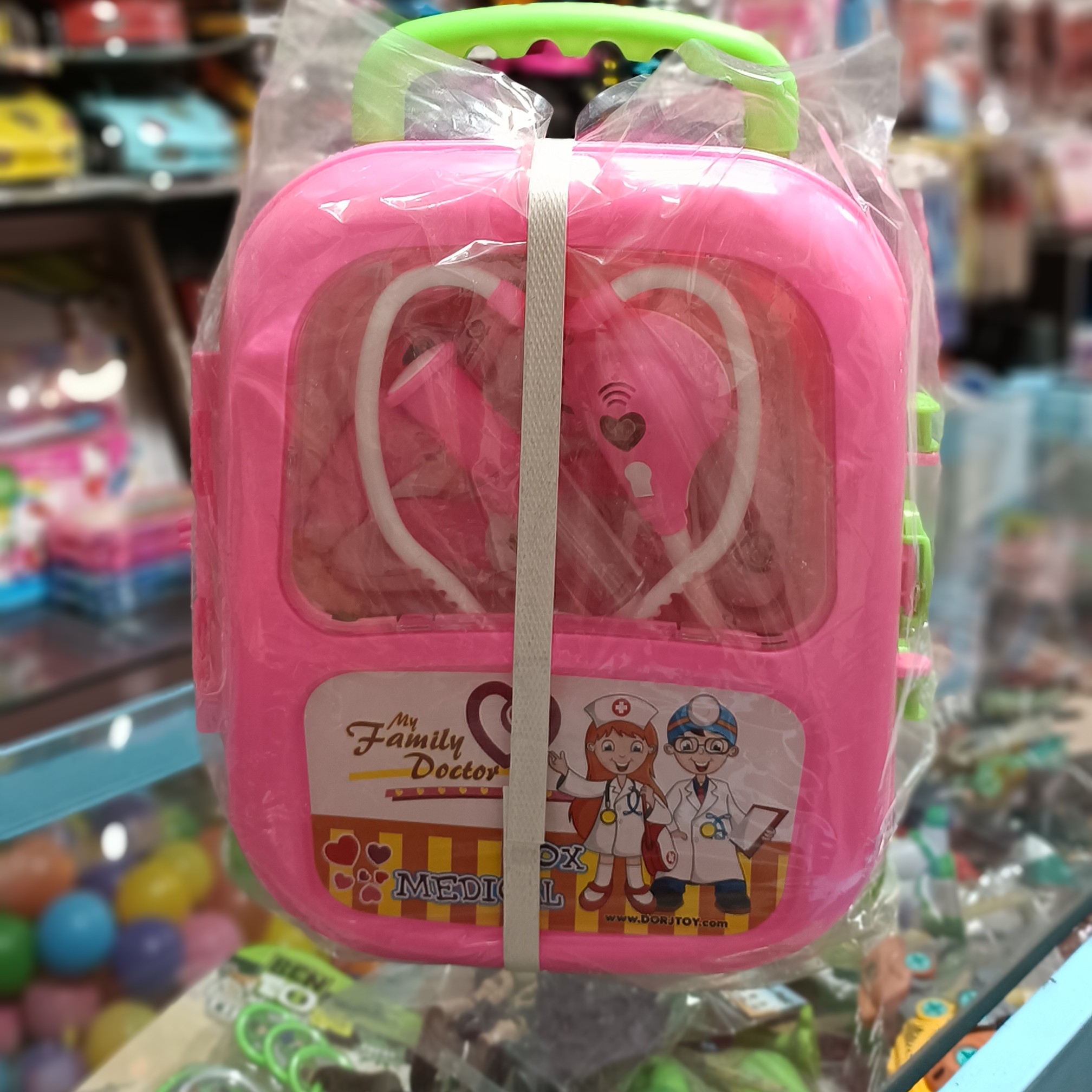 ست پزشکی چراغدار دخترانه چمدانی