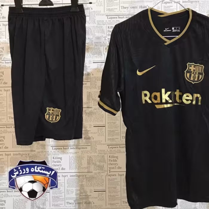 تیشرت و شورت دوم تیم بارسلونا 2021 کیفیت تایلندی