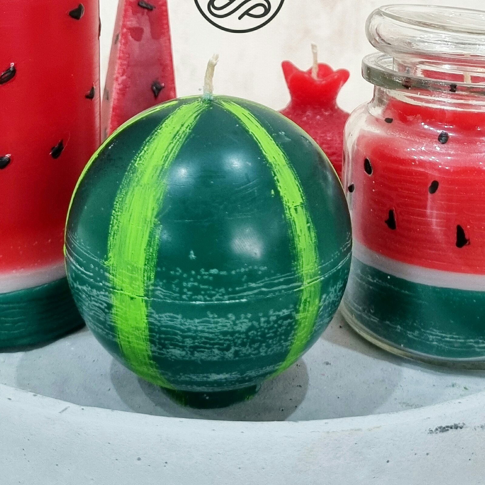 شمع هندوانه یلدایی 