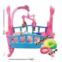 گهواره با عروسک تپل بسیار جذاب