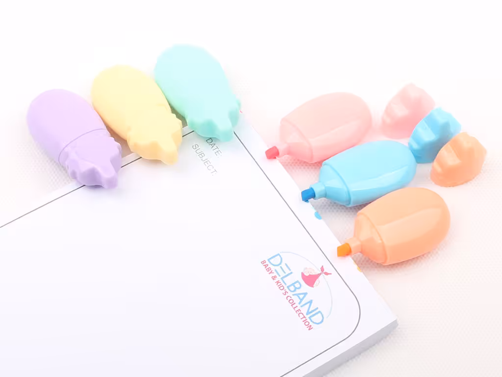 ماژیک هایلایت 6 عددی بادمجان