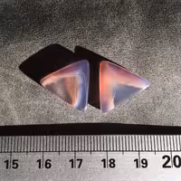 جفت گوشواره ای عقیق طبیعی خوشرنگ 