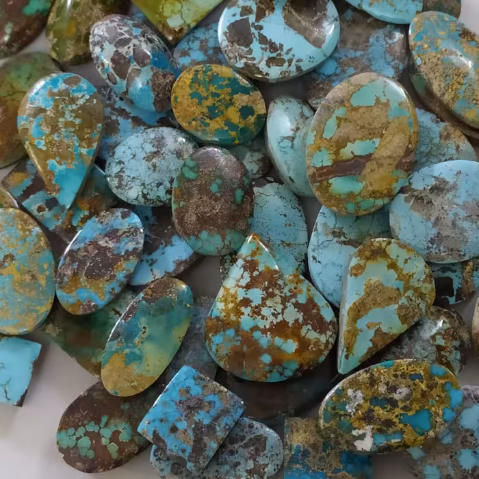 فیروزه اصل نیشابور کلی و جزئی در سایزهای مختلف، سبز و ابی