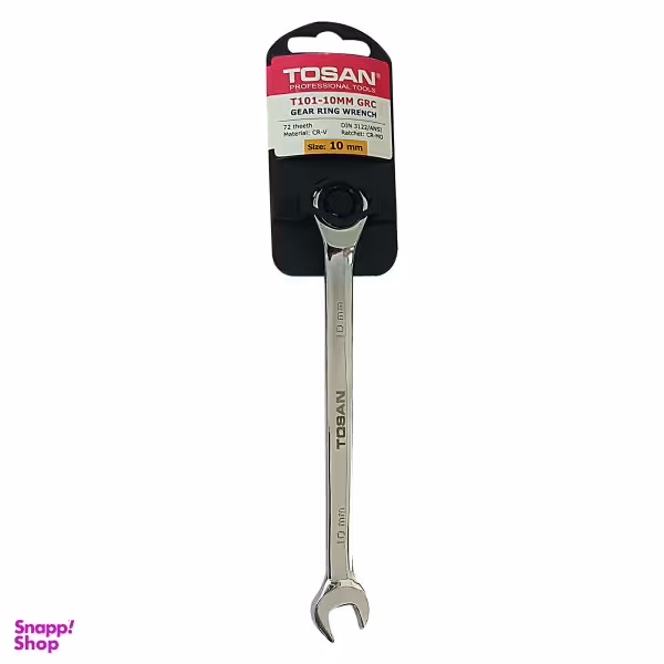 آچار یکسر تخت جغجغه 10 توسن مدل T101-10MM