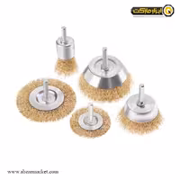 ست فرچه سیمی سر دریلی افشان رونیکس 5 عددی مدل RH-9939