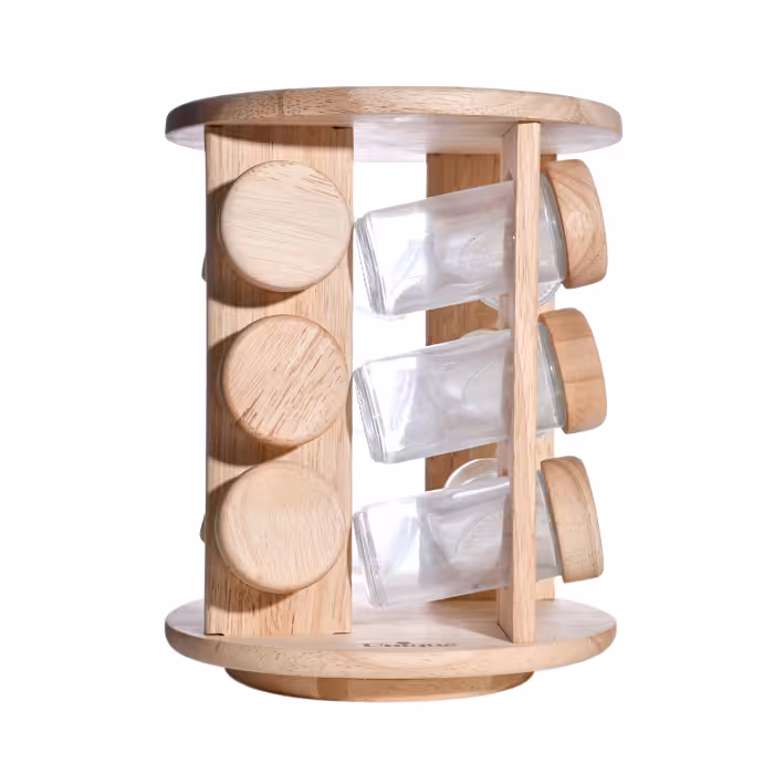 ست جا ادویه پایه گردان گرد یونیک کد 6107