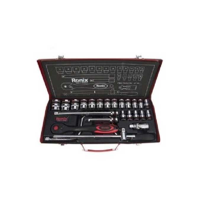 مجموعه 24 عددی آچار بکس رونیکس مدل RH-2624