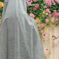   پارچه ی چادر عروس اکلیلی 