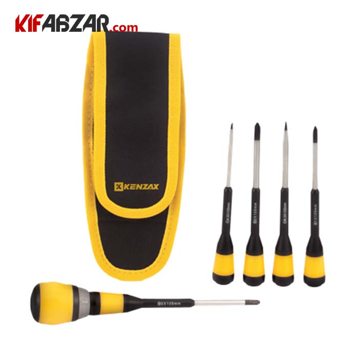 کیت پیچ گوشتی جغجغه ای  5 عددی کنزاکس مدل KRS 106