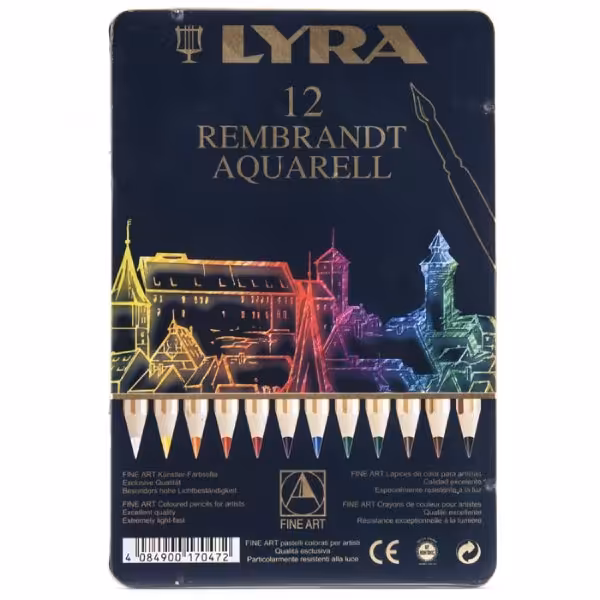 مدادرنگی آبرنگی آکوارل لیرا مدل REMBRANDT AQUARELL