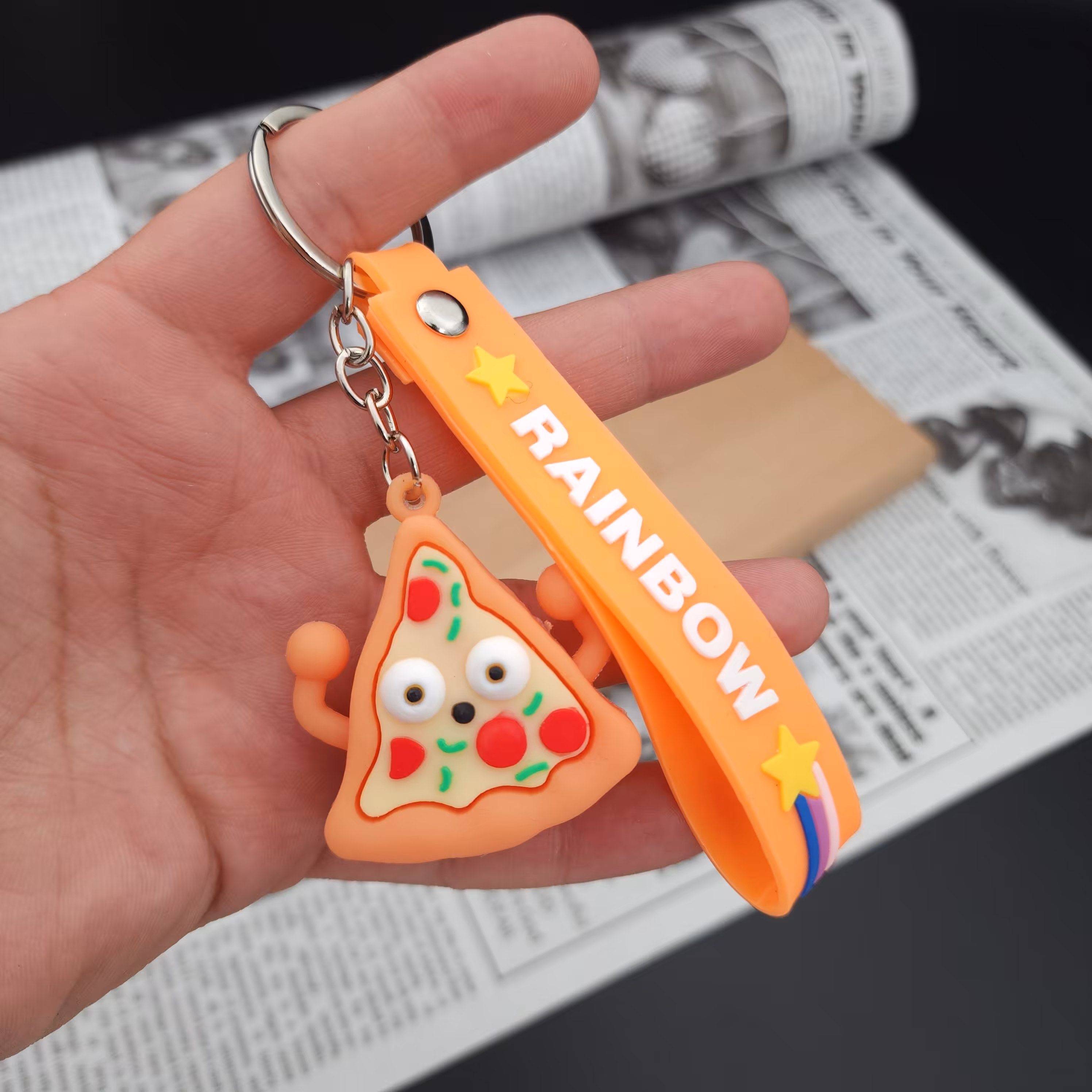 جاکلیدی ( جاسوییچی ) مدل پیتزا فست فود سیلیکونی